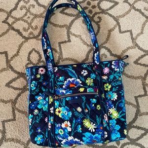 NWT Vera Bradley Iconic Small Vera Tote Moonlight Garden